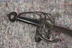 Fairfax's sword pommel
